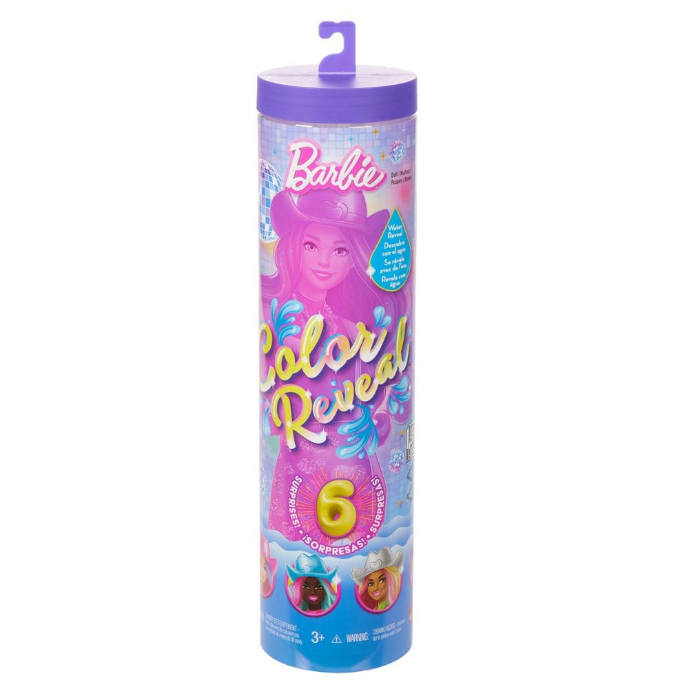 Кукла изненада Barbie, Color Reveal, Disco Star, 6 изненади, JCP01