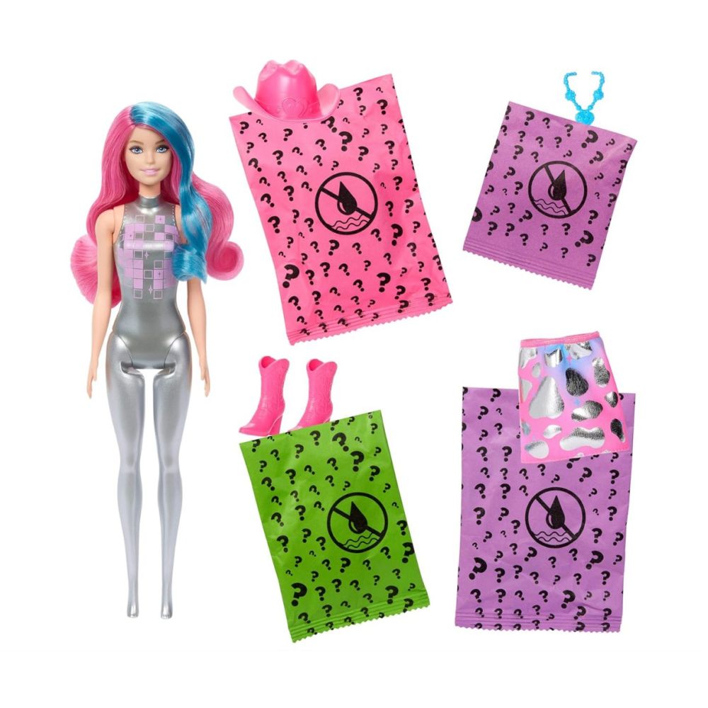 Кукла изненада Barbie, Color Reveal, Disco Star, 6 изненади, JCP01
