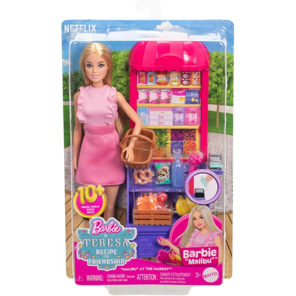 Комплект за игра, Barbie and Teresa Recipe for Friendship, Malibu at the Market, JCT05