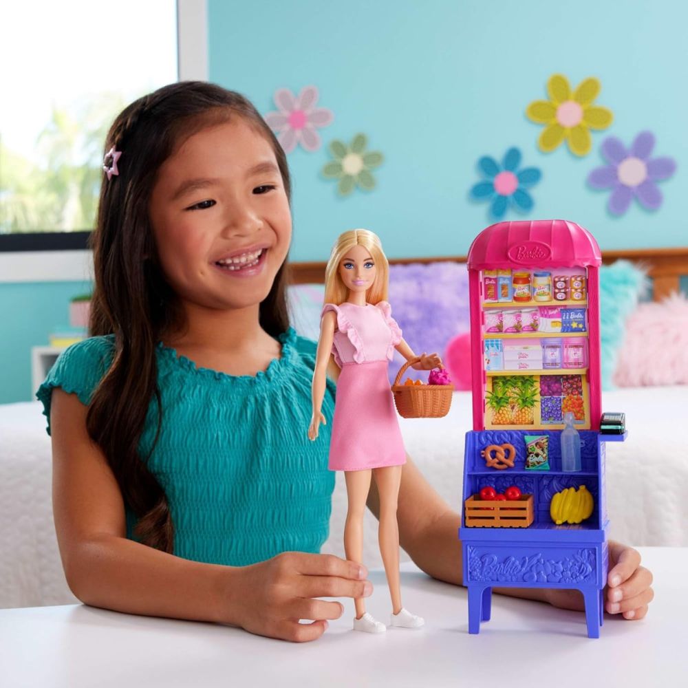 Комплект за игра, Barbie and Teresa Recipe for Friendship, Malibu at the Market, JCT05