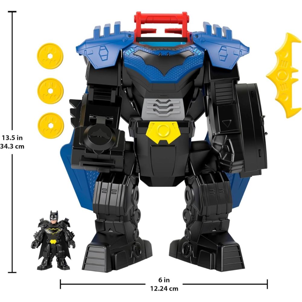 Робот с фигурка, Imaginext, Dc Super Friends, Metal Force, Friends Flight Mech, Batman, JDL03