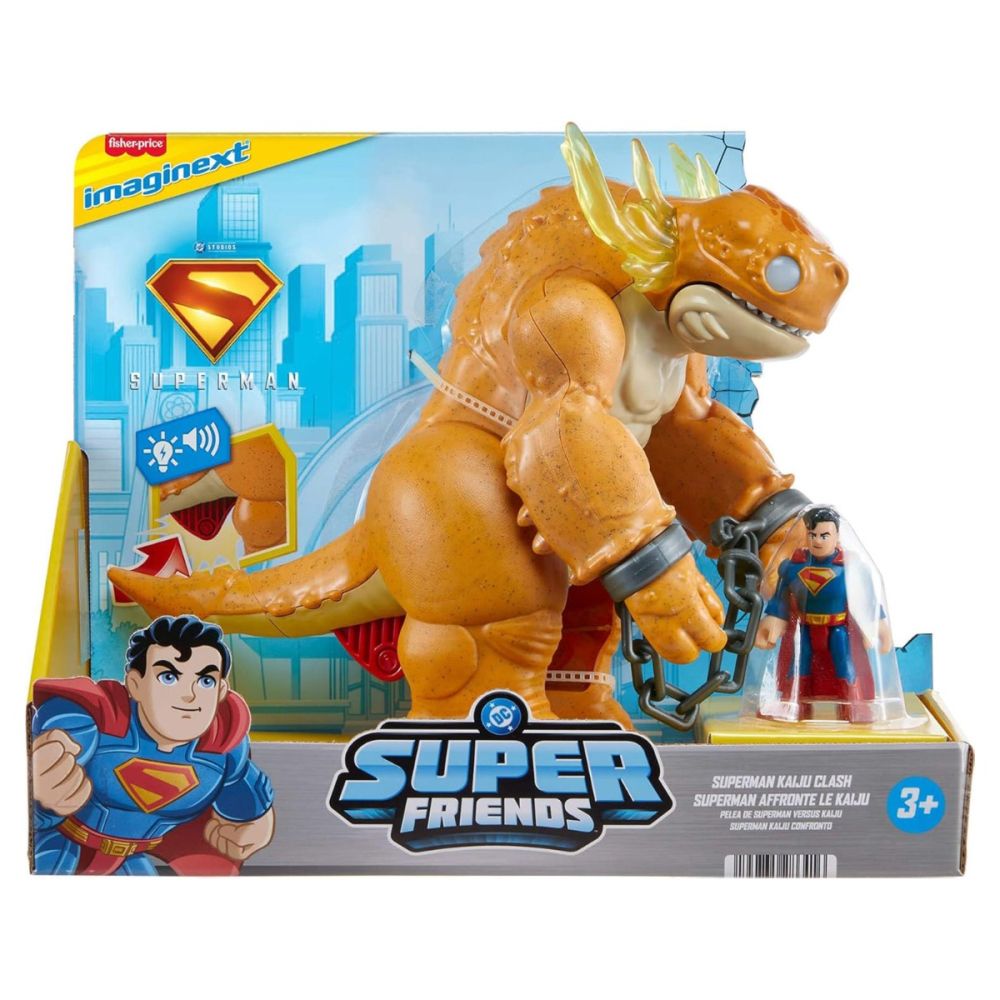 Комплект от 2 фигурки, Imaginext, Сблъсък между Superman и Kaiju Clash, JDL07