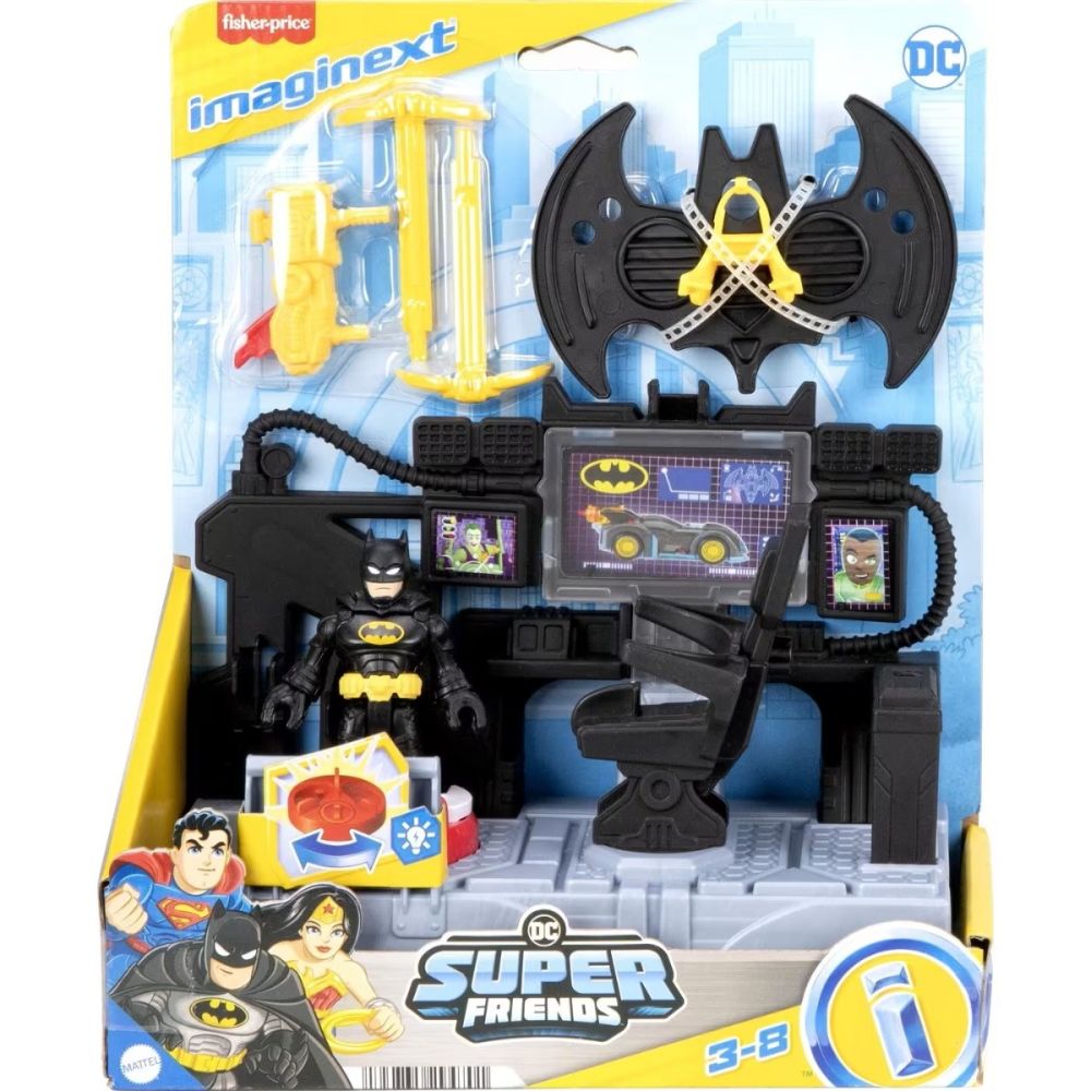 Комплект за игра с фигурка, Imaginext, Dc Super Friends, Bat Command Center, JFD93