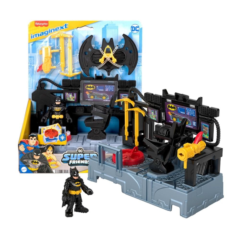 Комплект за игра с фигурка, Imaginext, Dc Super Friends, Bat Command Center, JFD93