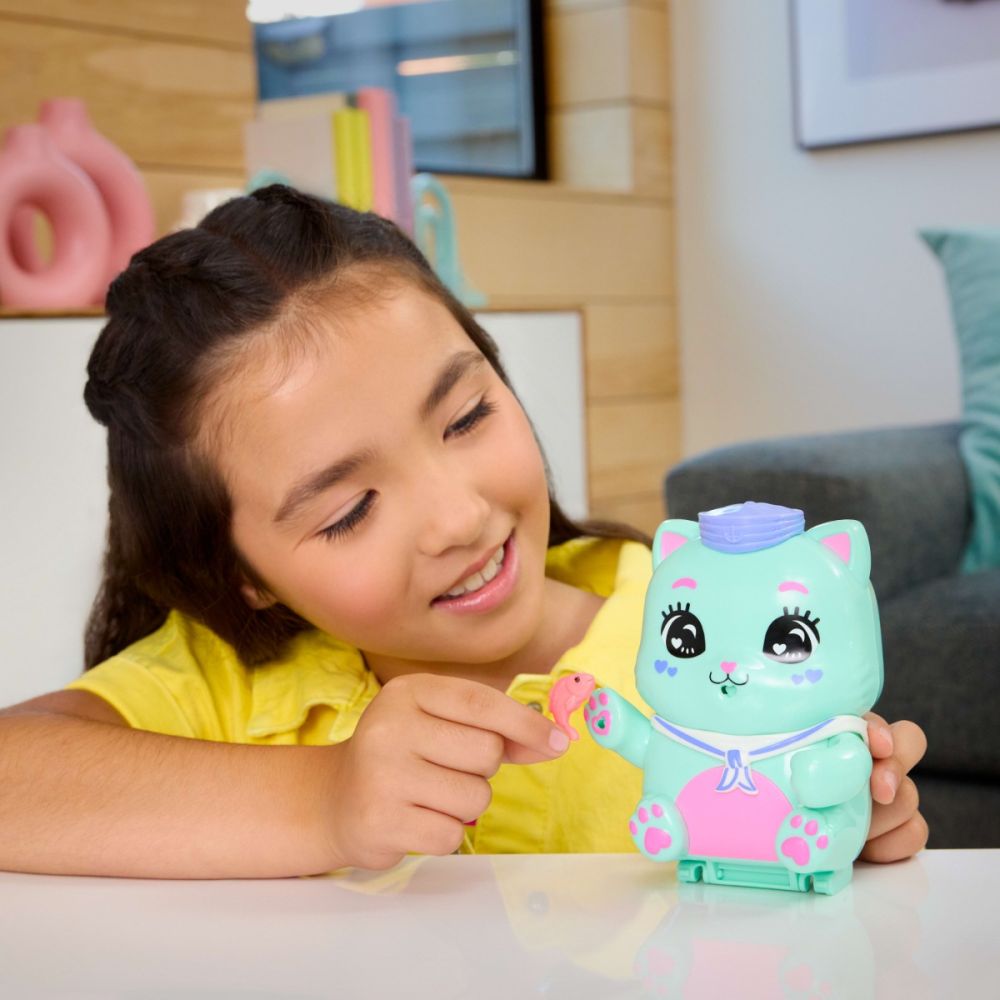 Комплект за игра с кукла и аксесоари в чантичка, Polly Pocket, Sailor Kitten, JCR37