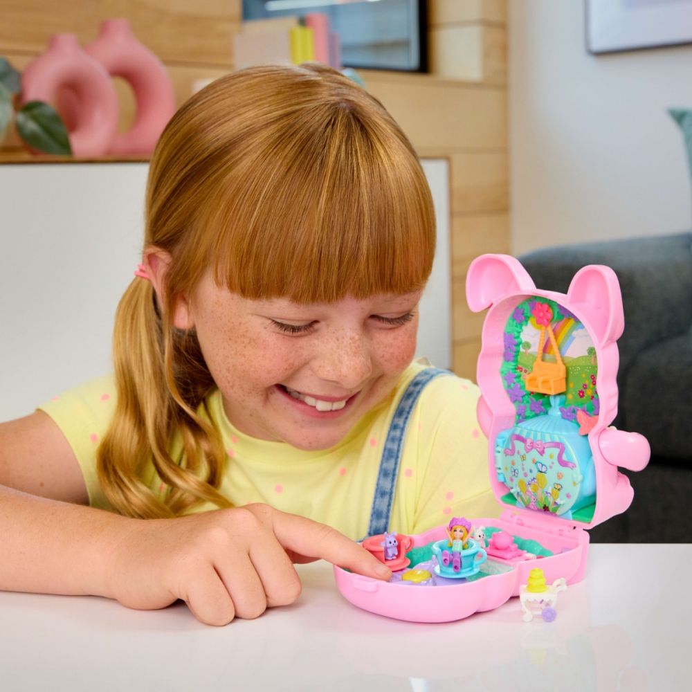 Комплект за игра с кукла и аксесоари в чантичка, Polly Pocket, Garden Bunny, JCR40