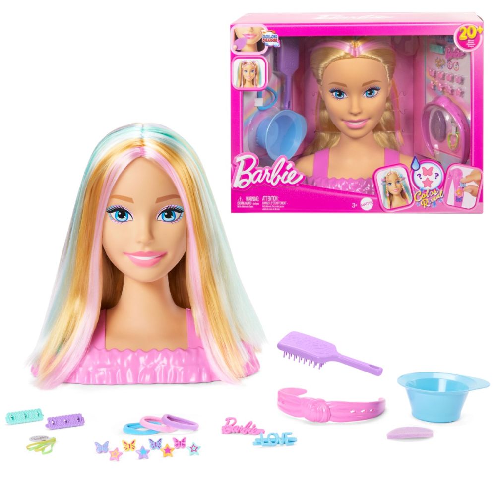 Манекен за прически, Barbie, Deluxe Rainbow, JFG81