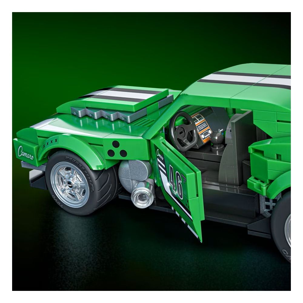 Строителен комплект и метална количка, Hot Wheels, 68 Chevrolet Camaro, 289 части, JFT16