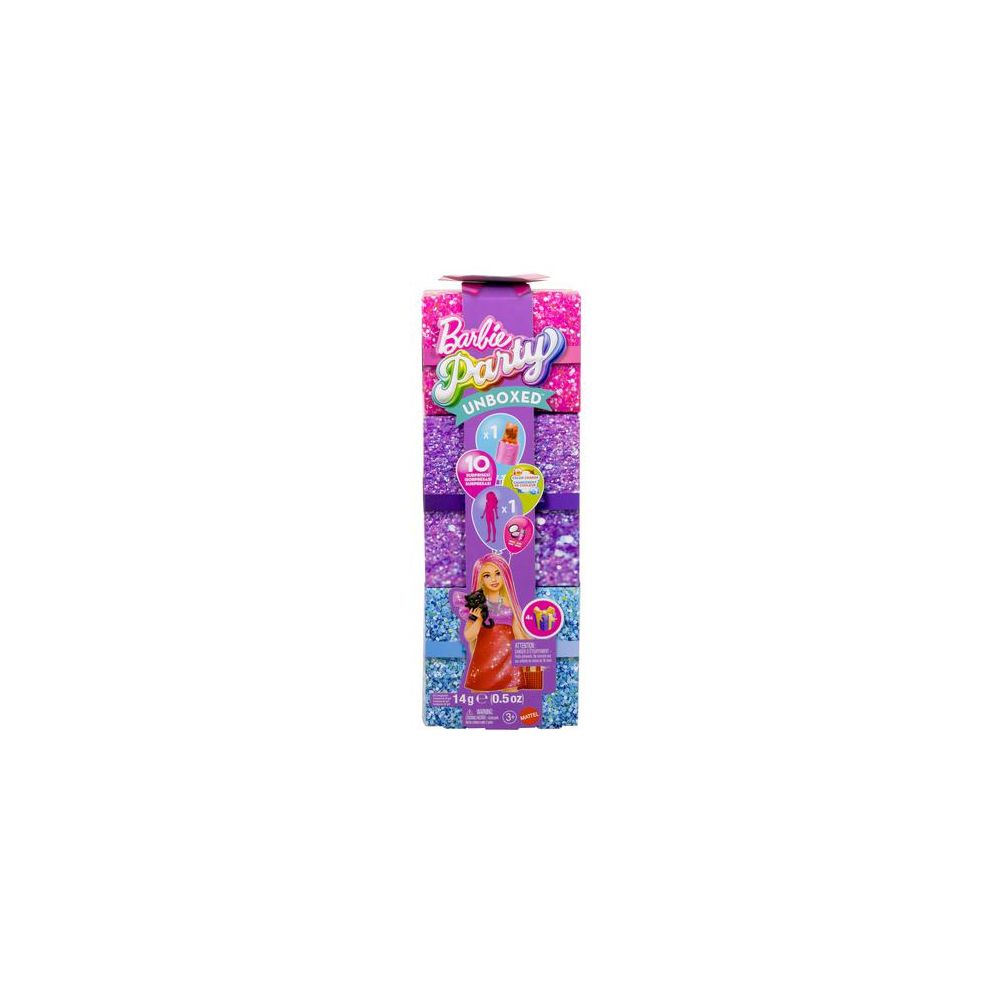 Кукла Barbie Party Unboxed, Glam Red Original, 10 изненади, JFY68
