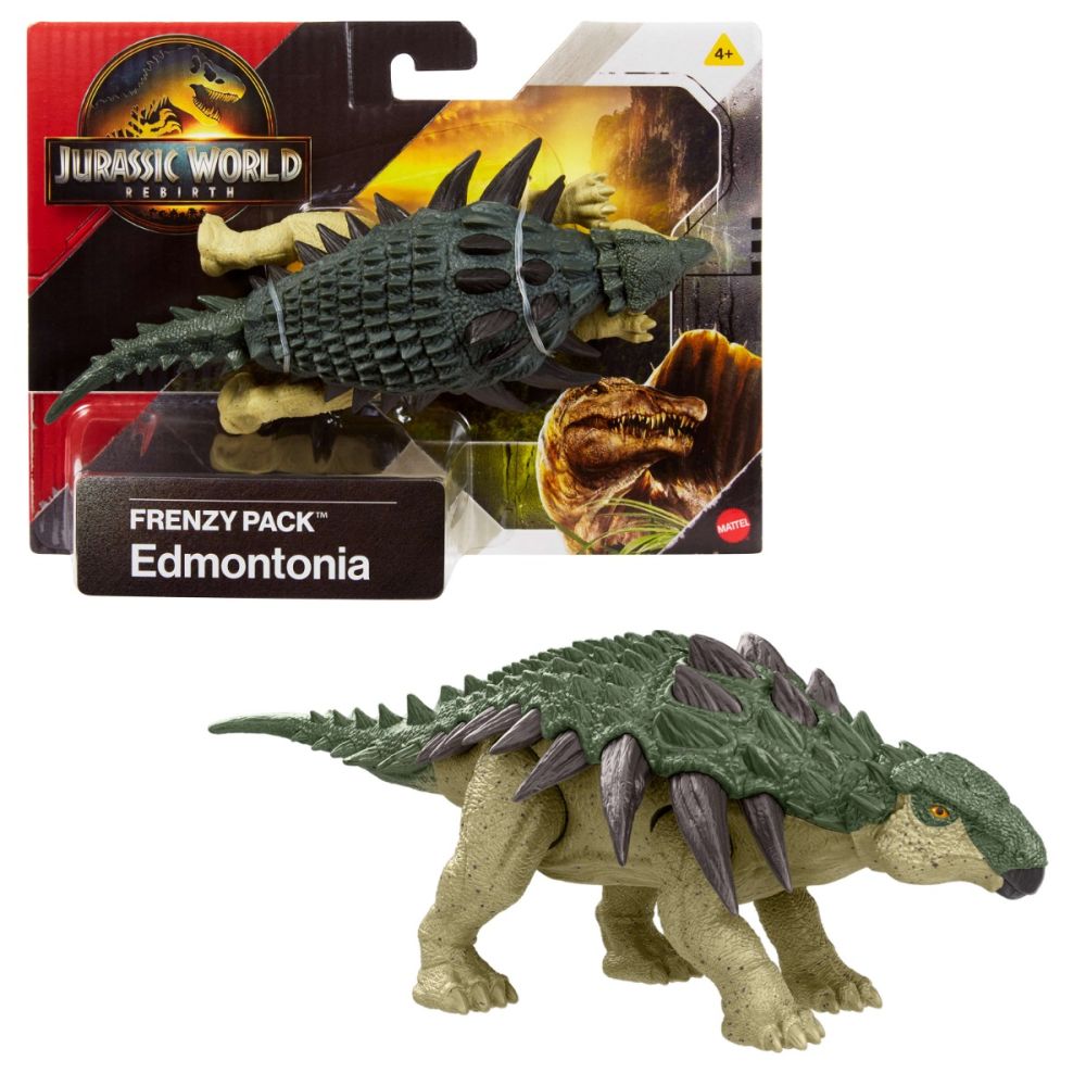 Подвижна фигурка, Jurassic World Rebirth, Frenzy Pack, Edmontonia, JCL50