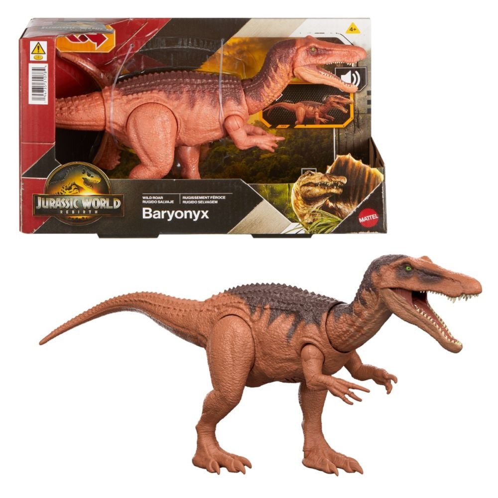 Подвижна фигурка, Jurassic World Rebirth, Wild Roar, Baryonyx, JGC79