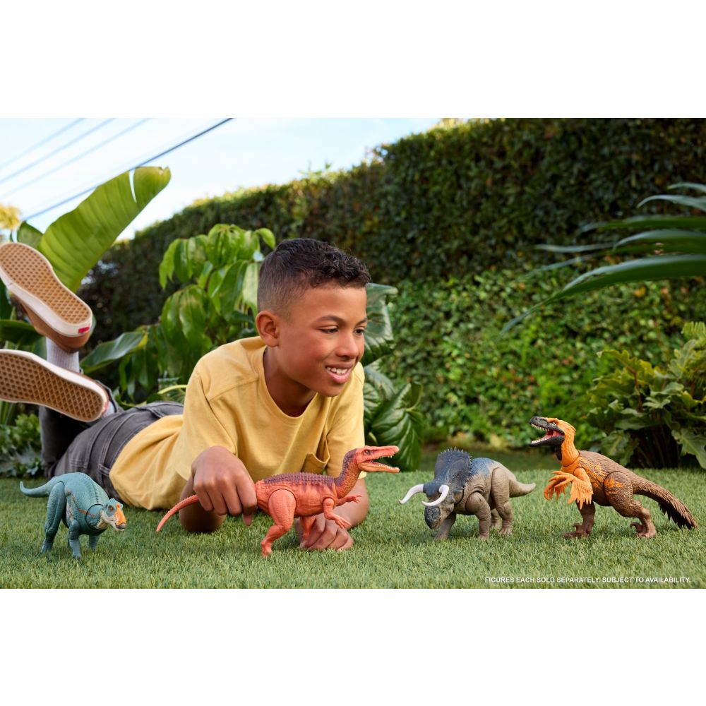 Подвижна фигурка, Jurassic World Rebirth, Wild Roar, Utahraptor, JGC80