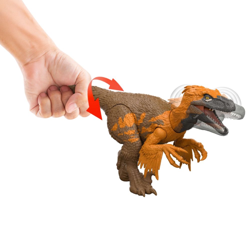 Подвижна фигурка, Jurassic World Rebirth, Wild Roar, Utahraptor, JGC80