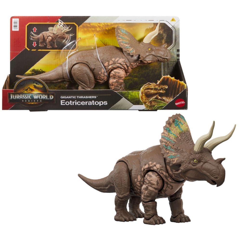 Подвижна фигурка, Jurassic World Gigantic Thrashers, Eotriceratops, JGB93