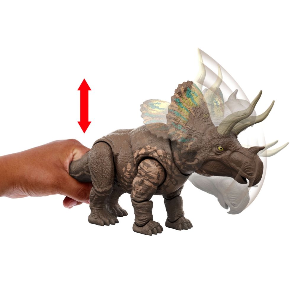 Подвижна фигурка, Jurassic World Gigantic Thrashers, Eotriceratops, JGB93
