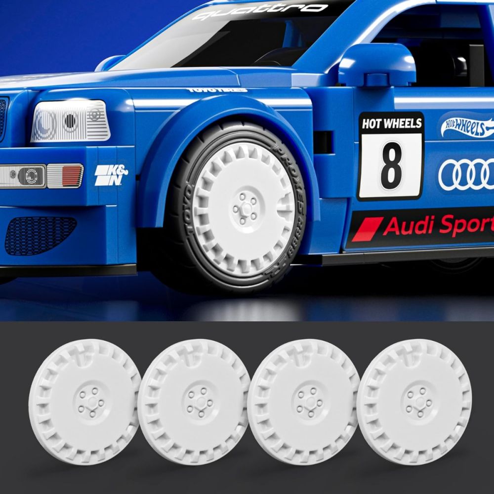 Строителен комплект и метална кола, Brick Shop, Hot Wheels, 94 Audi Avant RS2, JGR28
