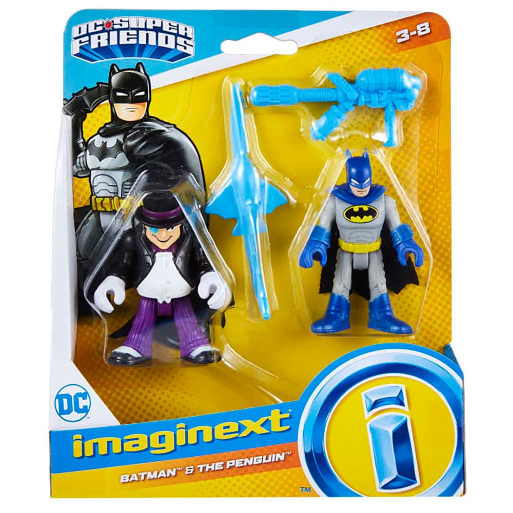 Комплект от 2 фигурки, Imaginext, DC Super Friends, Batman и The Penguin, GWP60