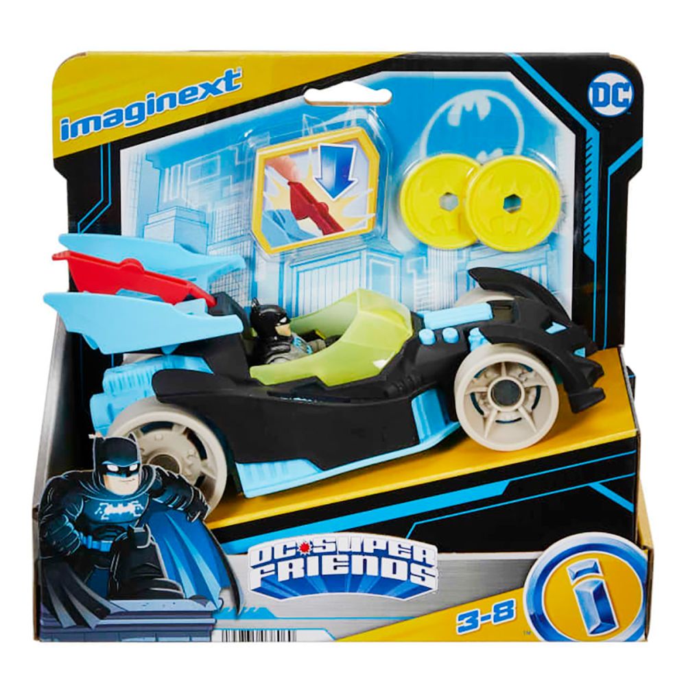 Комплект за игра, Imaginext, DC Super Friends, Bat-Tech Racing Batmobile, HFD48
