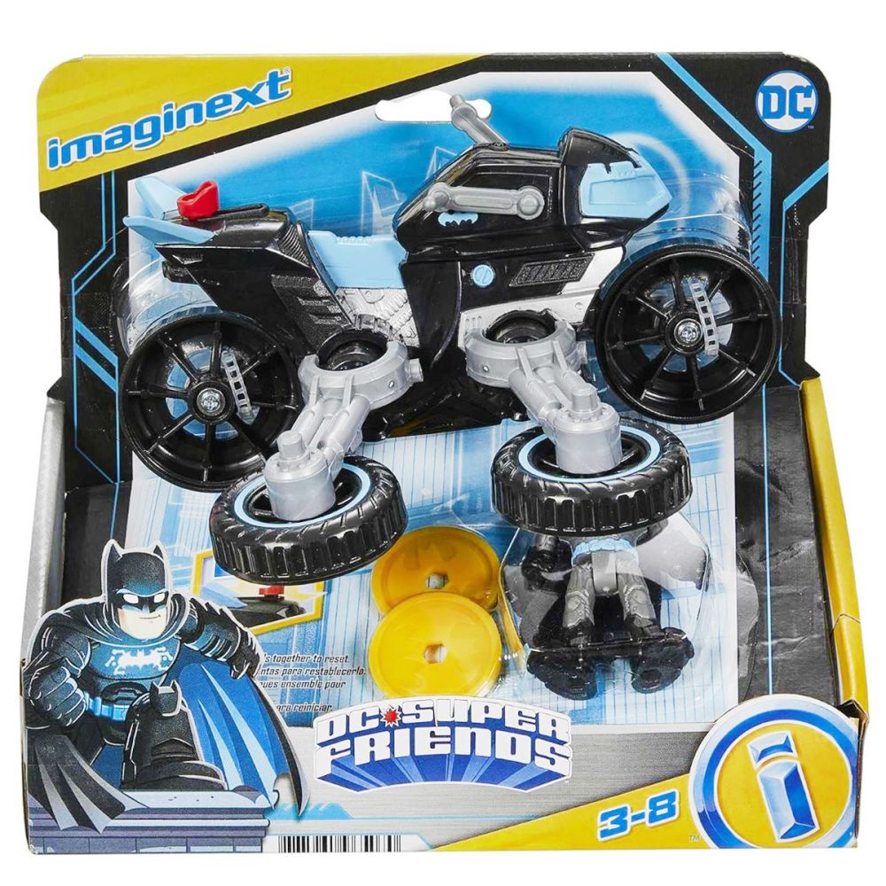 Комплект за игра, Imaginext, DC Super Friends, Bat-Tech Batcycle, GXX13