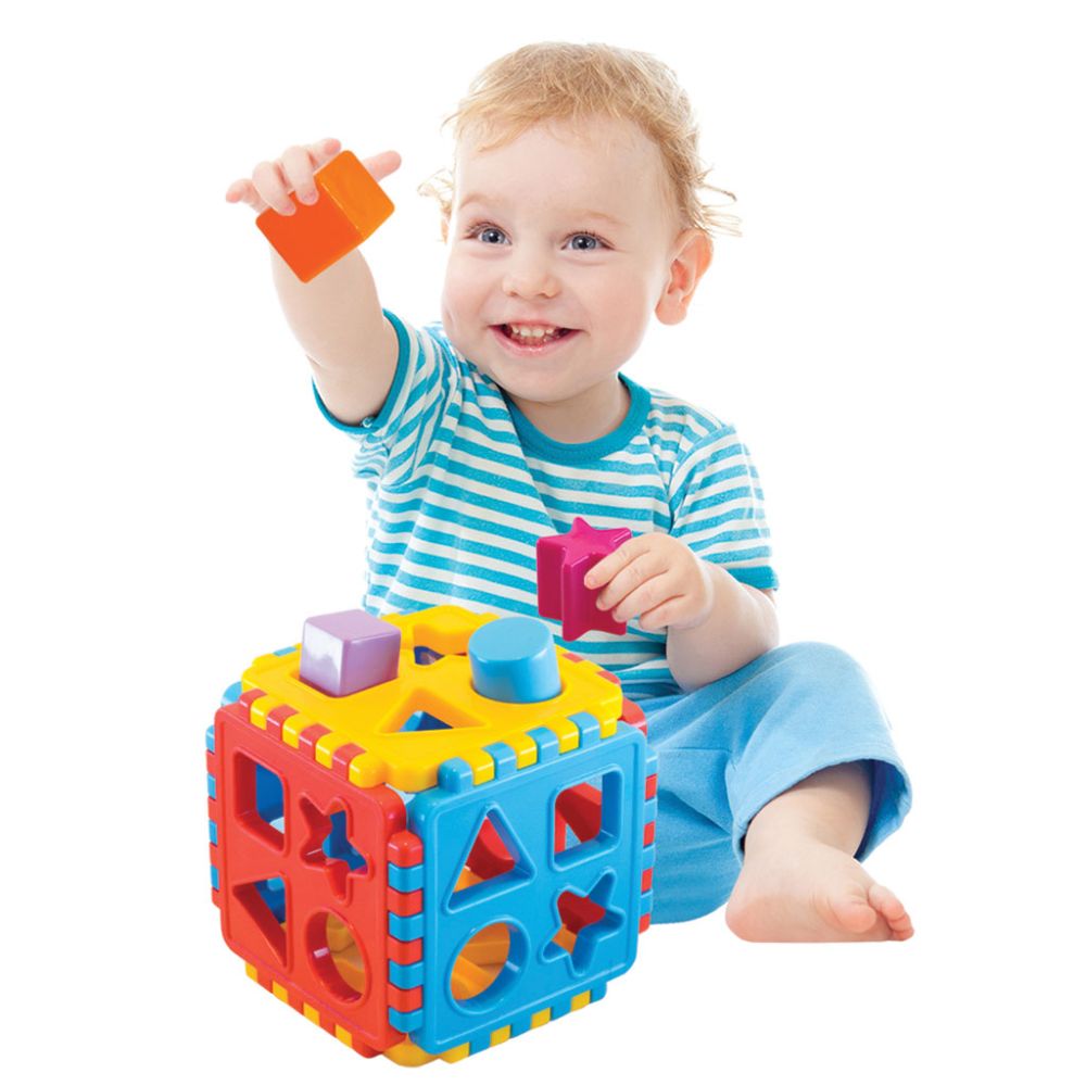 Играчка за сортиране, Dede, Baby Shape Sorter Puzzle, 18 части