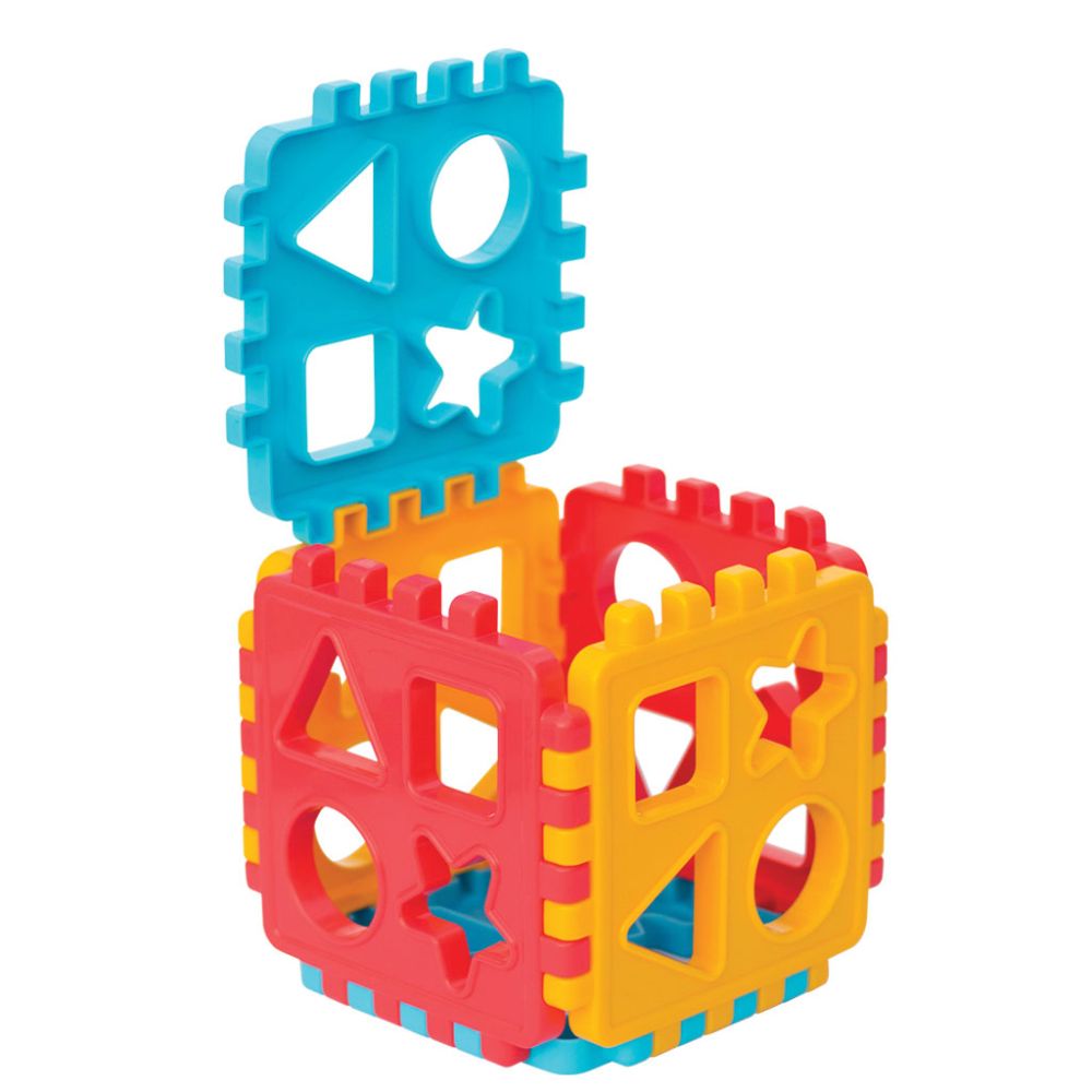 Играчка за сортиране, Dede, Baby Shape Sorter Puzzle, 18 части