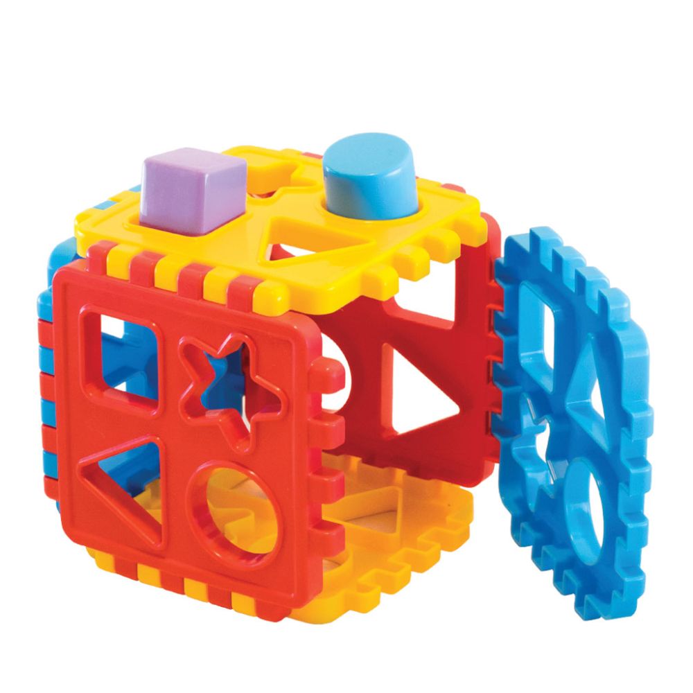 Играчка за сортиране, Dede, Baby Shape Sorter Puzzle, 18 части