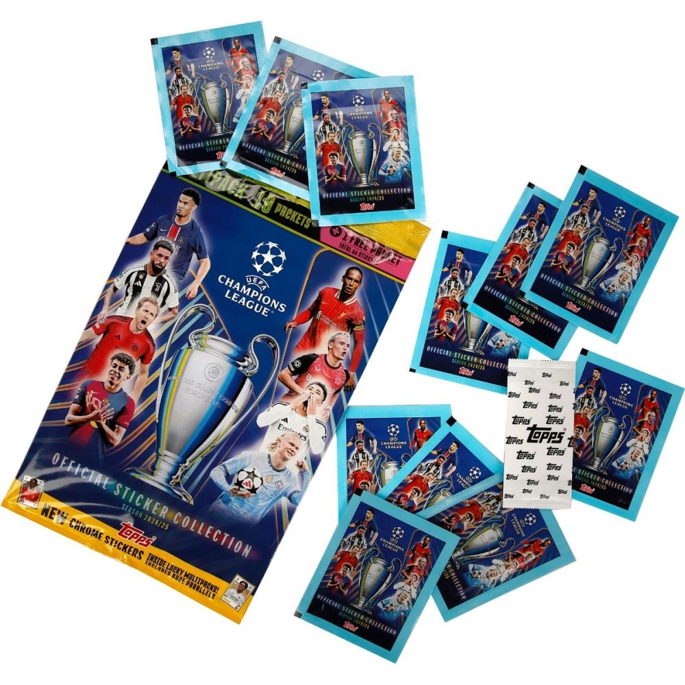 Комплект стикери, Topps, Champions League 2024-2025, Mega Multipack
