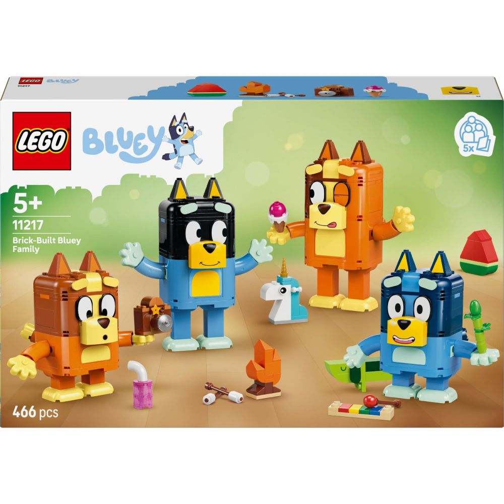 LEGO® Bluey - Семейство Блуи от тухлички (11217)