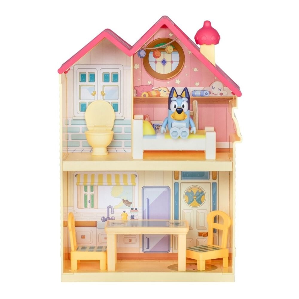 Комплект за игра с фигурка, Bluey, Mini Bluey Home