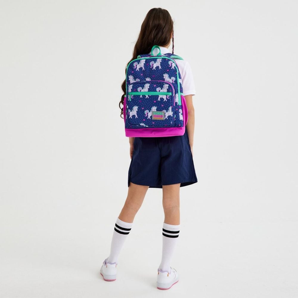 Раница с 4 отделения, Coral High, модел еднорози