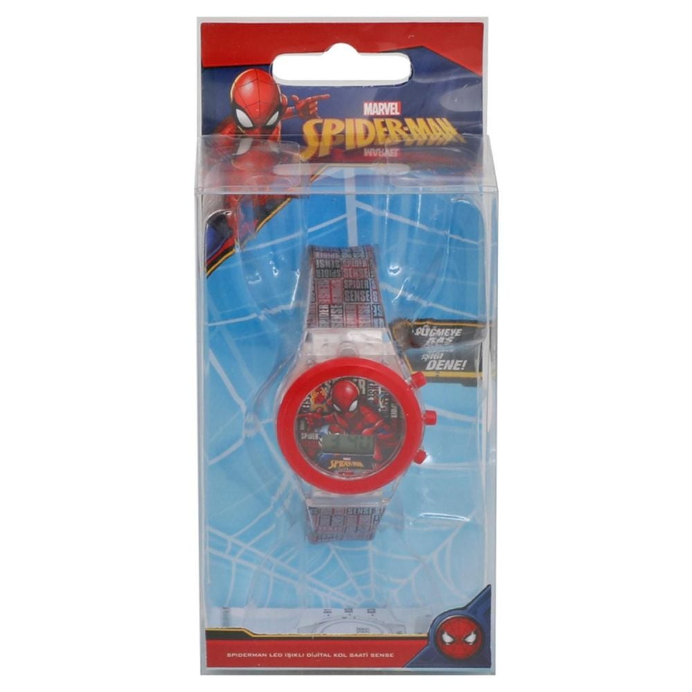 Дигитален ръчен часовник със светлини, Marvel Spiderman