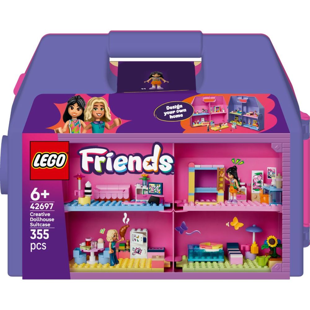 LEGO® Friends - Творчески куфар с къща за кукли (42697)