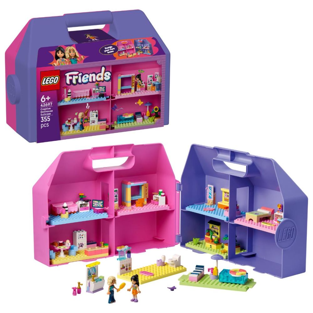 LEGO® Friends - Творчески куфар с къща за кукли (42697)