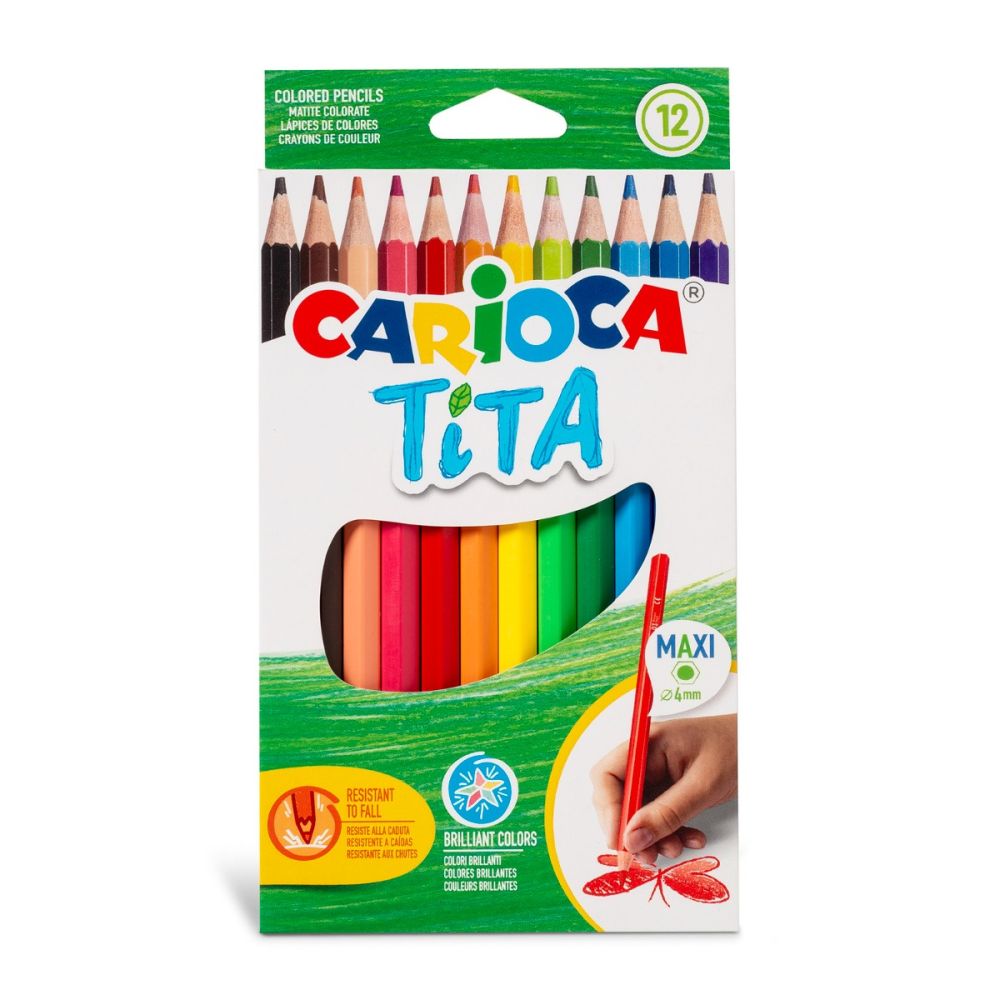 Комплект 12 маркера, Carioca, Tita Maxi