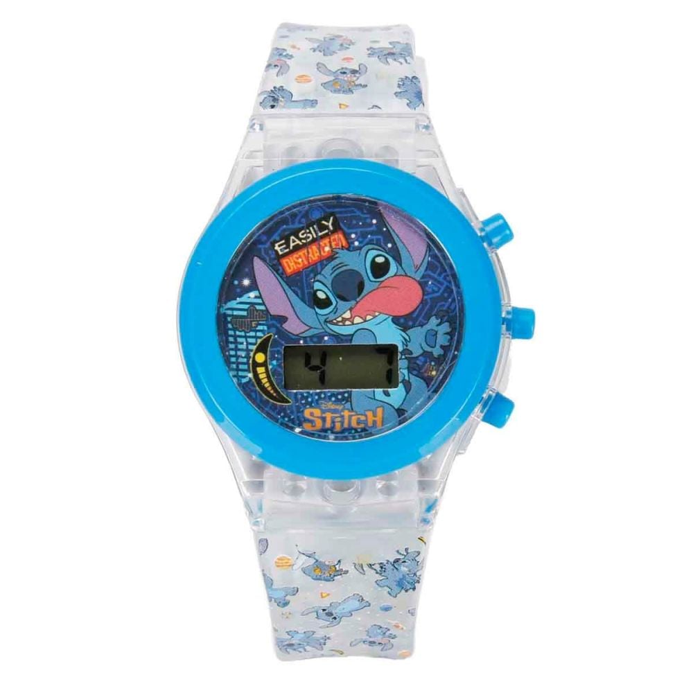 Дигитален ръчен часовник със светлини, Disney Stitch