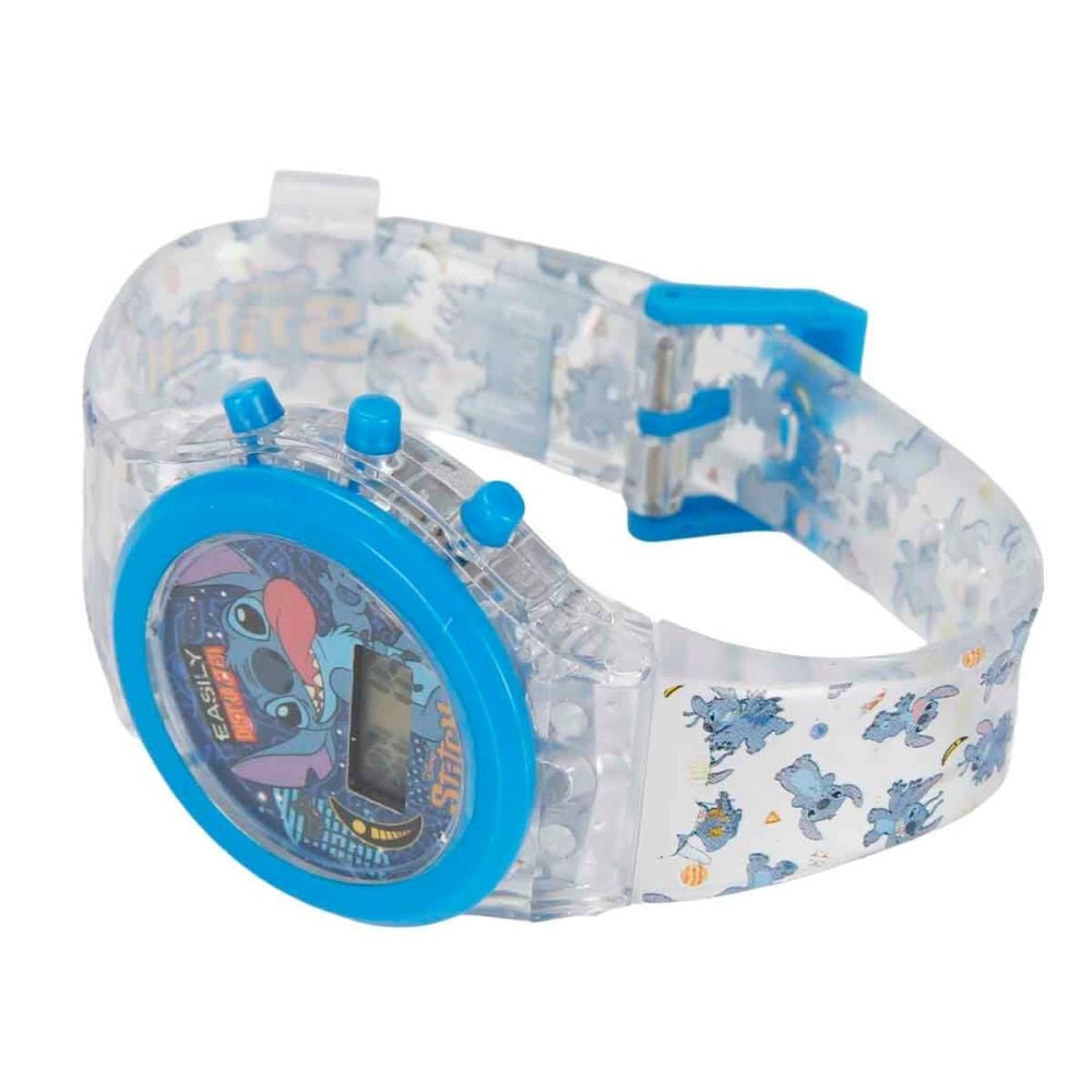 Дигитален ръчен часовник със светлини, Disney Stitch