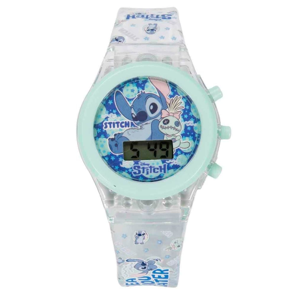 Дигитален ръчен часовник със светлини, Disney Stitch