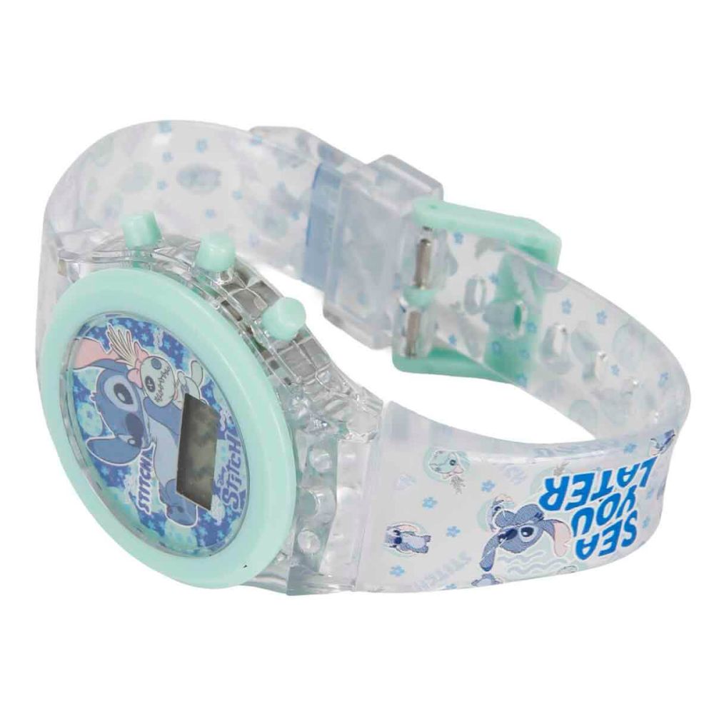 Дигитален ръчен часовник със светлини, Disney Stitch