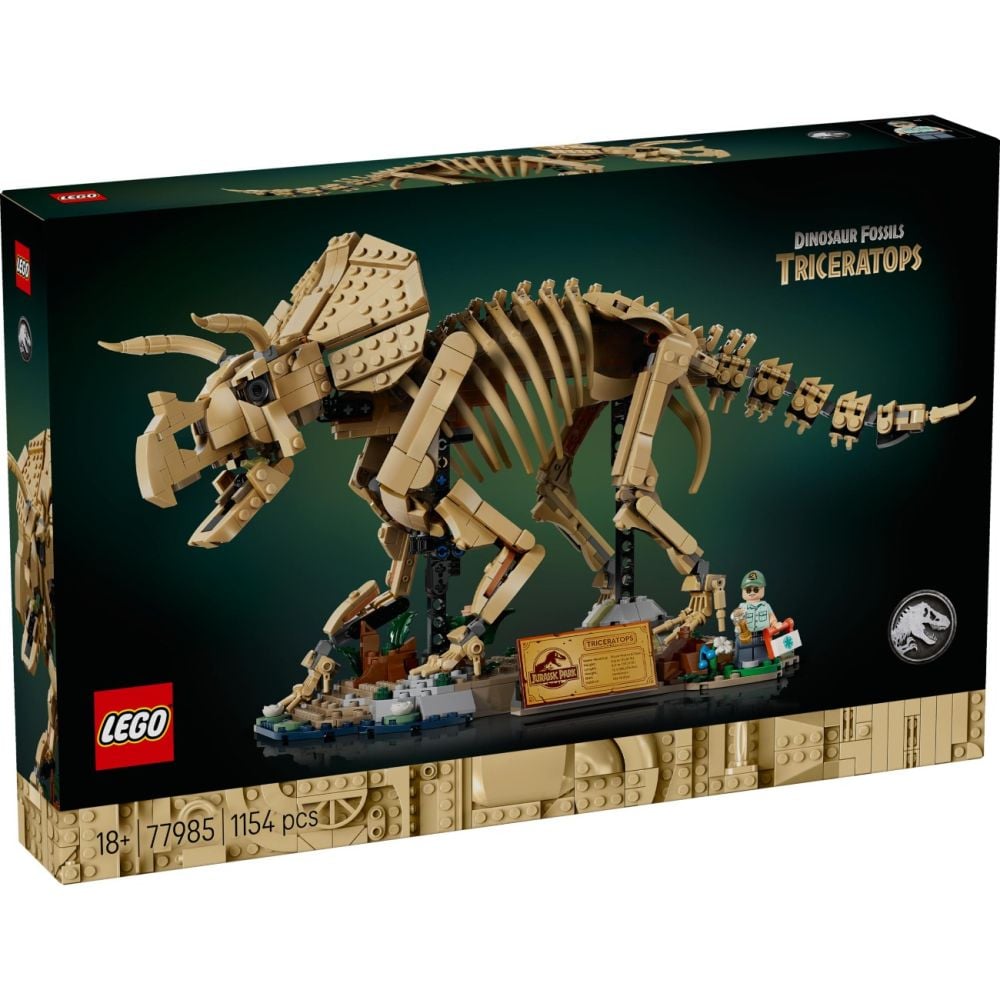 LEGO® Jurassic World - Вкаменелости от динозаври: трицератопс (77985)