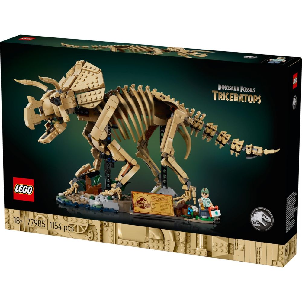 LEGO® Jurassic World - Вкаменелости от динозаври: трицератопс (77985)