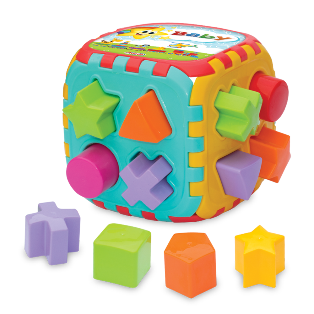 Играчка за сортиране, Dede, Cub Puzzle, 18 части