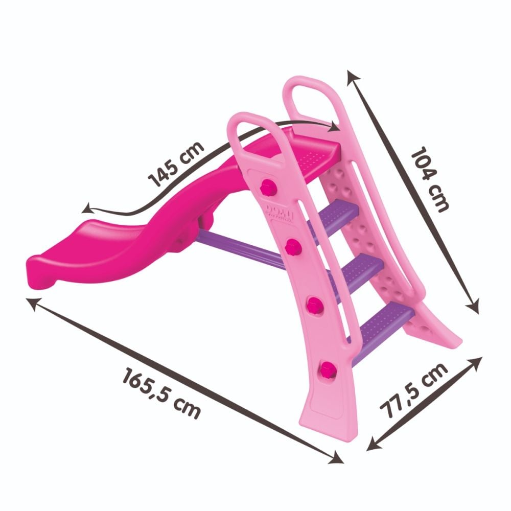 Пързалка с 3 стъпала Dolu Water Slide, Unicorn, Розова