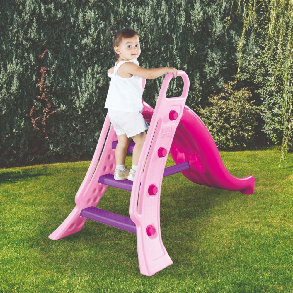 Пързалка с 3 стъпала Dolu Water Slide, Unicorn, Розова