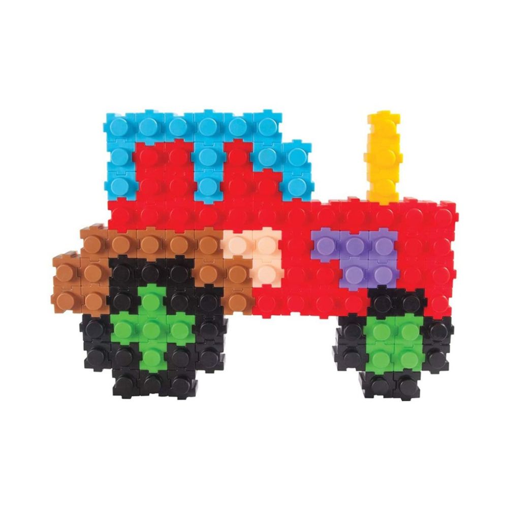 Комплект за игра, кутия със строителни блокчета, Click Blocks, Pilsan, 224 части