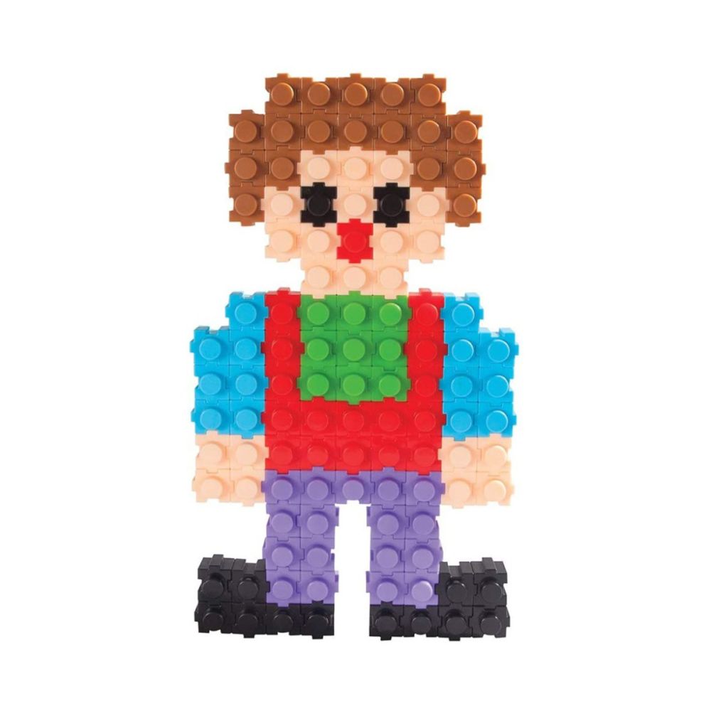 Комплект за игра, кутия със строителни блокчета, Click Blocks, Pilsan, 224 части