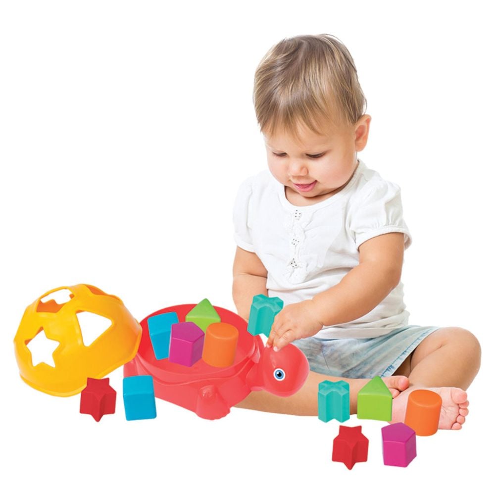 Играчка за сортиране на форми, Dede, Костенурка, 14 части