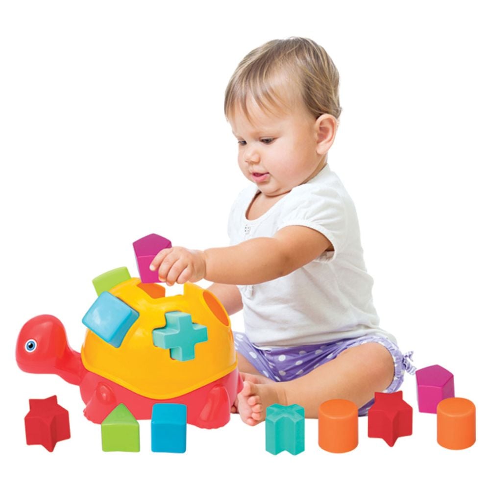 Играчка за сортиране на форми, Dede, Костенурка, 14 части