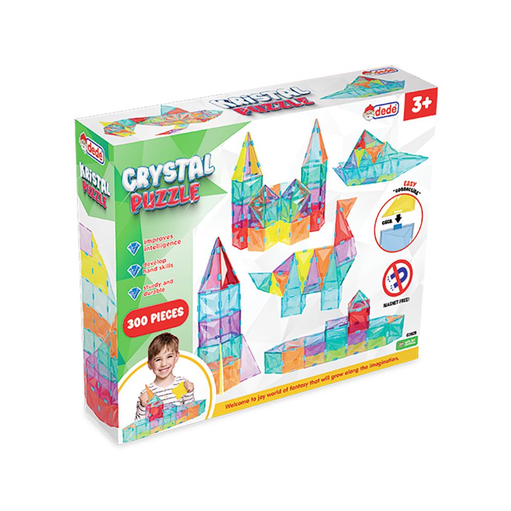 Строителен комплект, Dede, Crystal Puzzle, 300 части