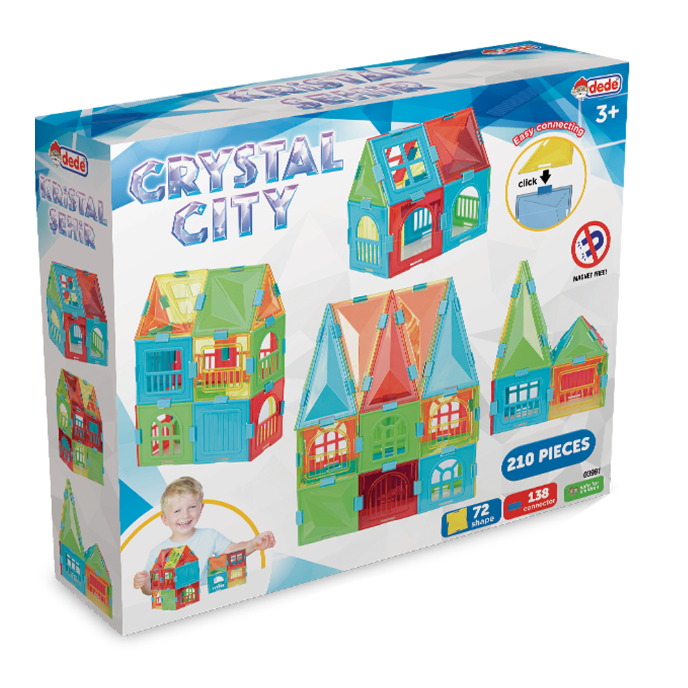 Строителен комплект, Dede, Crystal City, 210 части