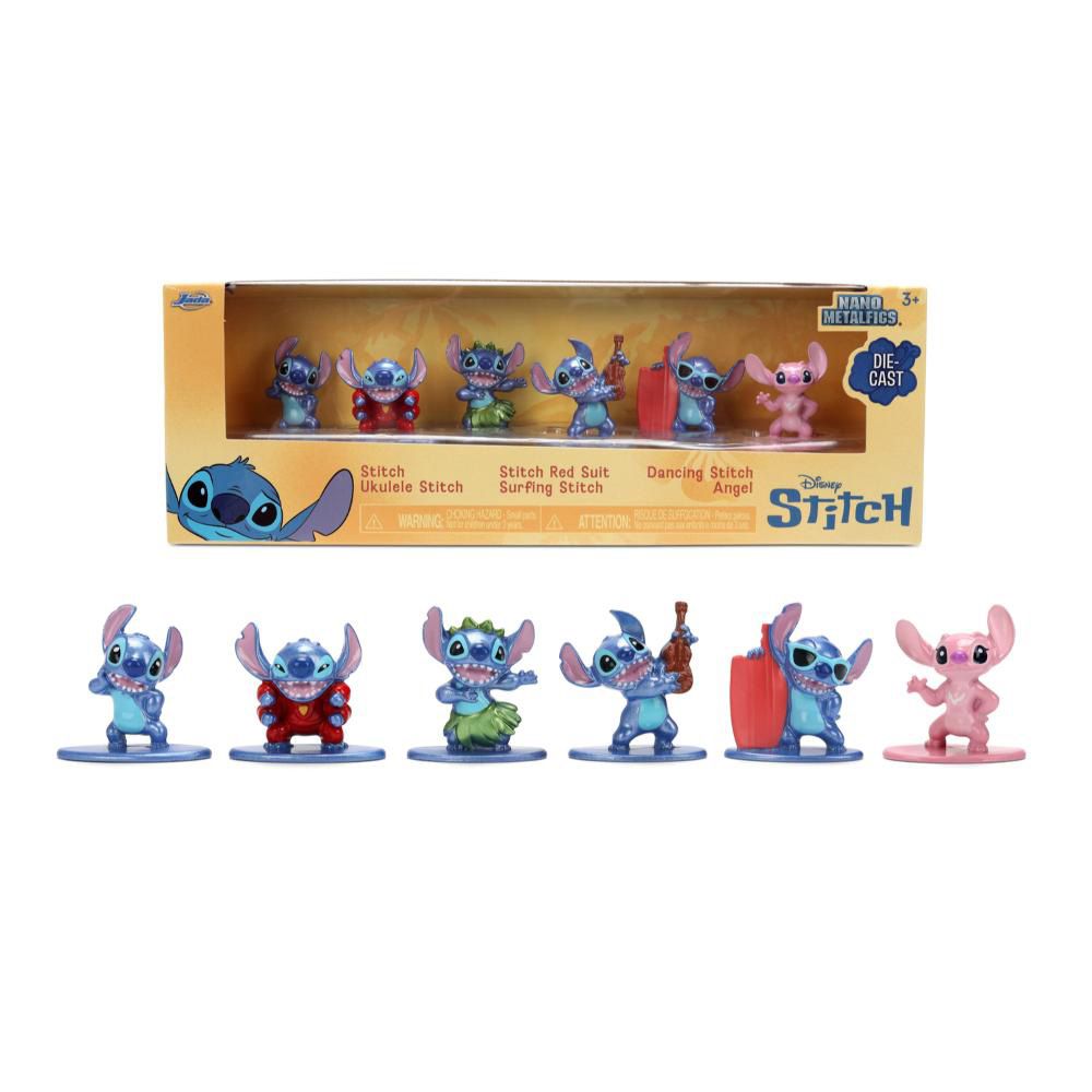 Комплект 6 метални фигурки, Jada, Disney Stitch